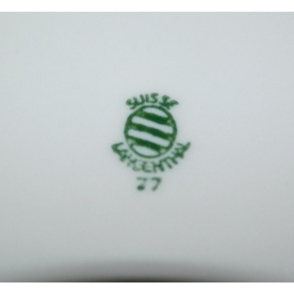 VTG Langenthal Suisse Swiss Brown Tiger Childs Porcelain Plate Bowl & mug Set - Picture 4 of 10